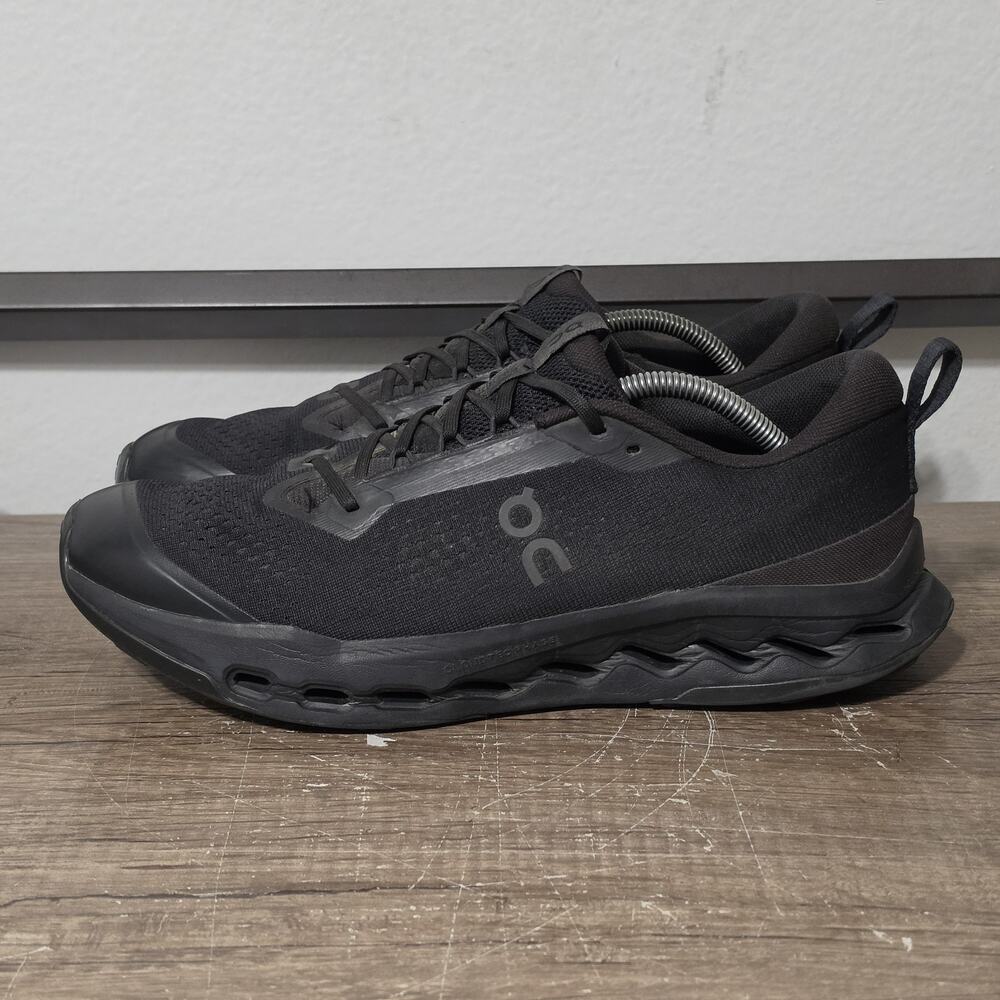 On Cloudsurfer Trail 2 Men's Athletic Running Shoes Sneakers Size 11.5 Black